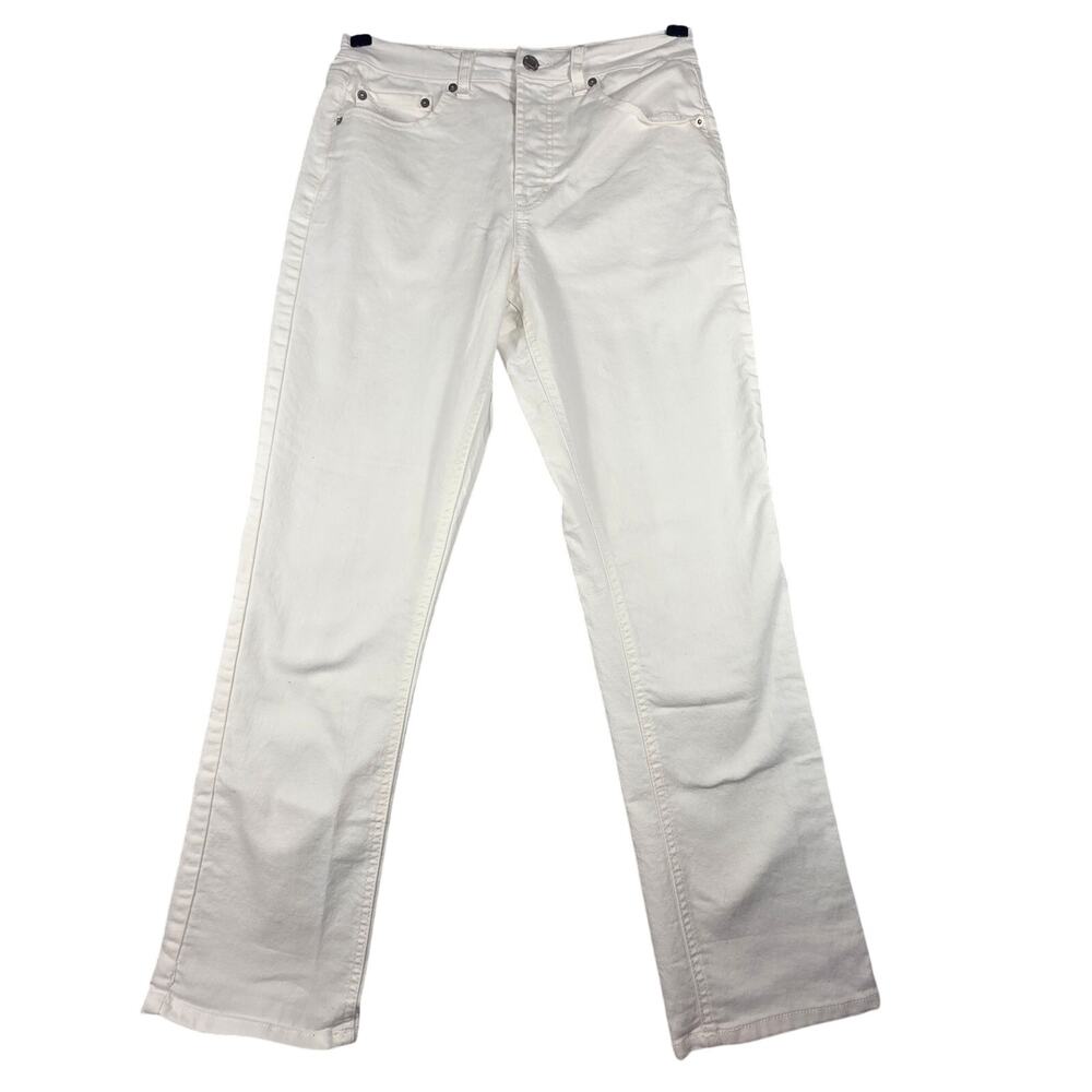 Women's Frye White Straight Leg Denim Jeans
